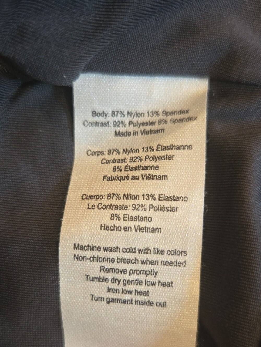 ALO Yoga Dark Grey Seamless Sports Bra - Picture 4 of 5